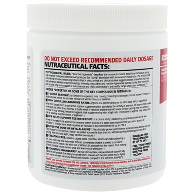 GAT, NITRAFLEX, Fruit Punch, 10.6 oz (300 g)