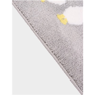 Коврик Доляна «Гуси», 40×60 см, микрофибра, серый