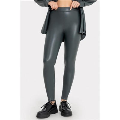 Брюки женские 182362 Экокожа (Полынь)