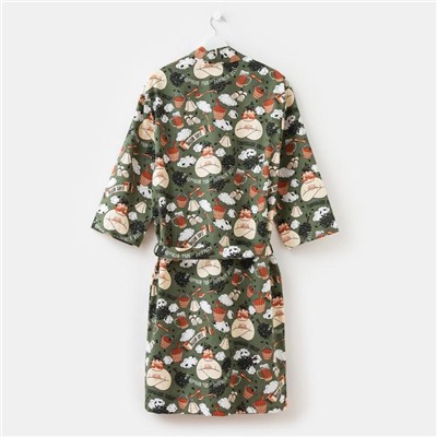 Халат мужской Этель «Генеральская банька» рукав 3/4, размер 46-48, вафля 200 г/м², 100% хлопок