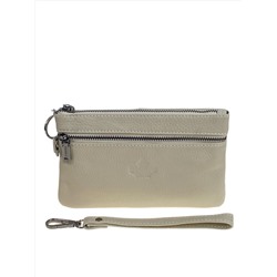 Женский кошелёк  из натуральной кожи, цвет молочный