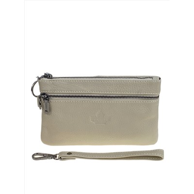 Женский кошелёк  из натуральной кожи, цвет молочный