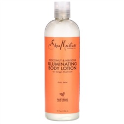 SheaMoisture, Illuminating Body Lotion, Coconut & Hibiscus with Songyi Mushroom, 13 fl oz (384 ml)