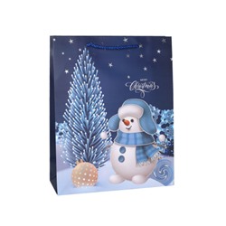 Пакет подарочный 26х32х10 / 6022-M /уп 12/480/ микс Новый год