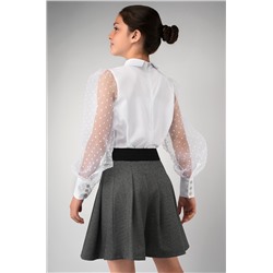 Нарядная блузка для девочки с длинным рукавом Happyfox