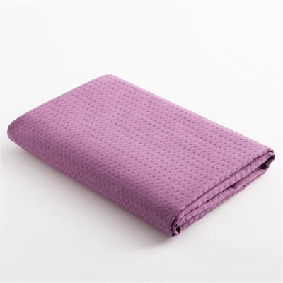 Полотенце вафельное банное Экономь и Я 80×150 см, цвет лаванда, 200 г/м², 100% хлопок