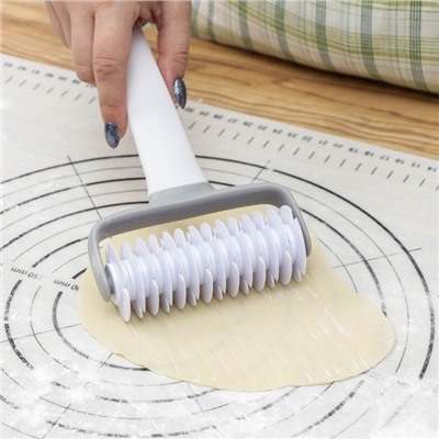 Валик для нарезки теста Доляна «Виктори», 20×12 см, белый