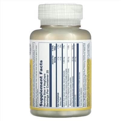Solaray, Calcium Magnesium Zinc, 100 VegCaps