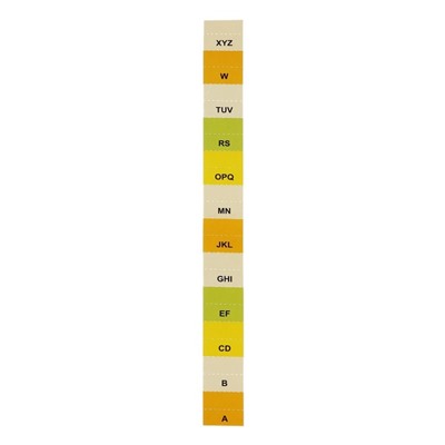 Папка на резинке А65, 12 отделений, узоры желтая, пастель