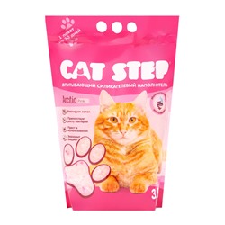 Наполнитель впитывающий силикагелевый Arctic Pink, 3.8 л, CAT STEP