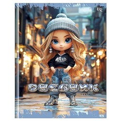 Дневник для младших классов (твердая обложка) "Кукла" глянц.лам.,тисн. фольг. (386420) 62262 BG