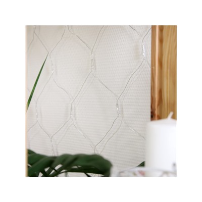 Гирлянда «Сеть» 1.6×1.6 м, IP20, прозрачная нить, 144 LED, свечение тёплое белое, 8 режимов, 220 В