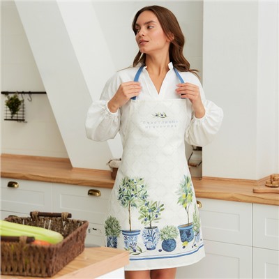 Фартук «Этель» Olives, 60×70 см, 100% хлопок, репс 220 г/м²