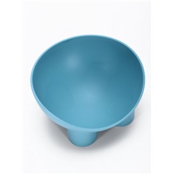 Миска для животных БЕГЕМОТ 0.3 л, Soft-touch, серо- голубой