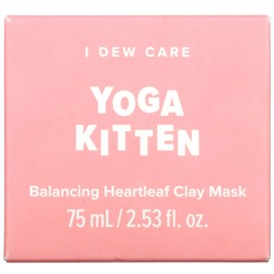 I Dew Care, Yoga Kitten, Balancing Heartleaf Clay Mask, 2.5 fl oz (75 ml)
