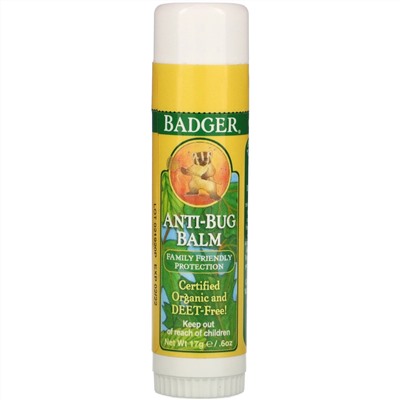 Badger Company, Anti-Bug Balm, .60 oz (17 g)