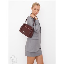Сумка женская кожаная 1025C burgundy red Polina&Eiterou