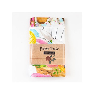 Набор кухонных полотенец Доляна «Воздушный шар», 35×60 см-2 шт., 100% хл