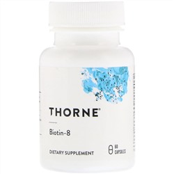 Thorne Research, Биотин-8, 60 капсул