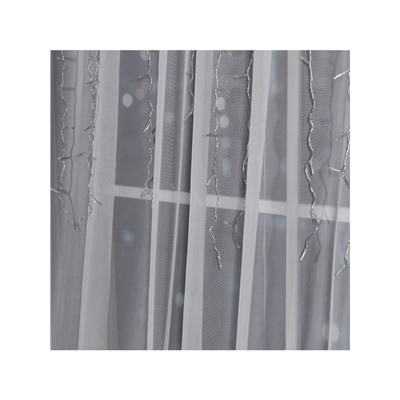 Гирлянда «Занавес» 2×1.5 м, IP20, прозрачная нить, 360 LED, свечение жёлтое, 8 режимов, 220 В