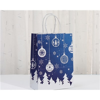 Набор крафт-пакетов подарочных новогодних 3 шт