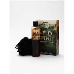 УЦЕНКА Набор Wild spirit, гель для душа, 250 мл и мочалка для тела, HARD LINE