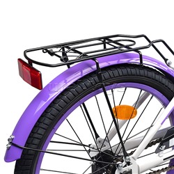 Велосипед 20" Rocket Gem, цвет белый/фиолетовый