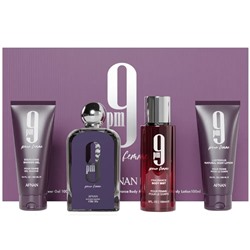 Подарочный набор Afnan 9 PM Pour Femme Purple 4 в 1 (ОАЭ)