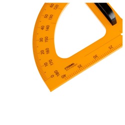 Транспортир классный 50см,180 гр. пластиковый, желтый, с ручкой ТР-13289 Стамм