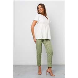 Футболка трикотажная с баской 179 (Молочный)