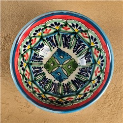 Пиала чайная Риштанская Керамика «Узоры», 200 мл, d=11 см, МИКС