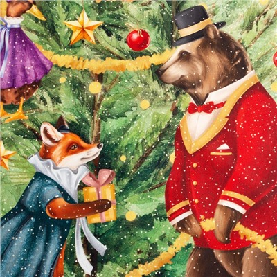 Фартук новогодний «Этель» Noble Christmas 60×70 см, 100% хлопок, саржа 190 г/м²