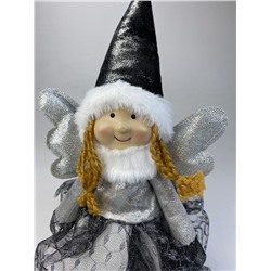 Кукла фея серебристая 60см