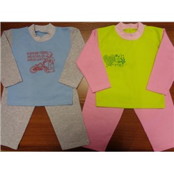 Пижама д/детей однотонная (футер)