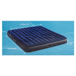 Матрас надувной Classic Downy Fiber-Tech, 183 x 203 х 25 см, 64755 INTEX