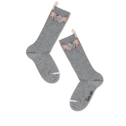Носки детские CONTE-KIDS Удлиненные носки TIP-TOP из хлопка с декоративной игрушкой