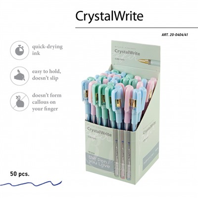 Ручка шариковая 0.38 мм "CrystalWrite.Zefir" синяя 20-0404/41 Bruno Visconti