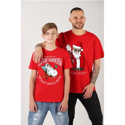 Фуфайка (футболка) для мальчика Карнавал-2 (Красный)