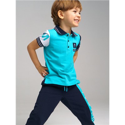Сорочка трикотажная с воротником поло для мальчиков
