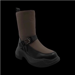 Сапоги на меху 86153-764-1 хаки п/п