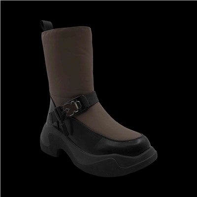 Сапоги на меху 86153-764-1 хаки п/п