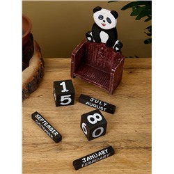 Календарь настольный «Панда», 11×5×14 см, дерево