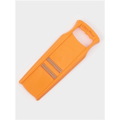 Тёрка для корейской моркови Libra Plast, 33×12 см, с широкой ручкой, оранжевая