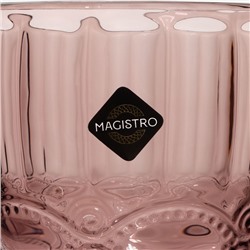 Бокал для вина Magistro «Ла-Манш», 250 мл, 8×15.3 см, стекло, розовый