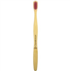 The Humble Co., Humble Bamboo Toothbrush, Adult Sensitive, Pink, 1 Toothbrush
