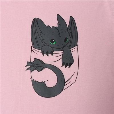 Пижама женская (футболка, шорты) Tusi, размер 48, цвет пудра