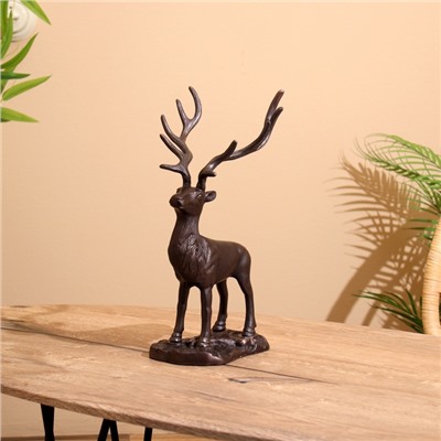 Сувенир «Олень», 17×16×34 см, алюминий