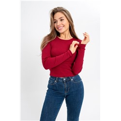 Лонгслив укороченный 100015 (Вишня)