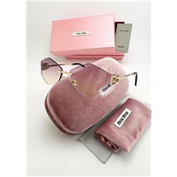 Набор женские солнцезащитные очки, коробка, чехол + салфетки #22770492