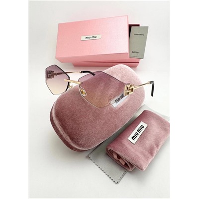 Набор женские солнцезащитные очки, коробка, чехол + салфетки #22770492